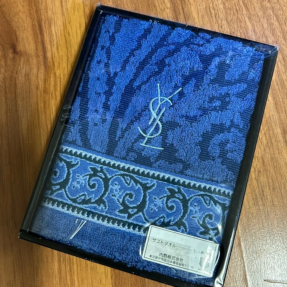 Brand New in Box Authentic YSL Hand Towel